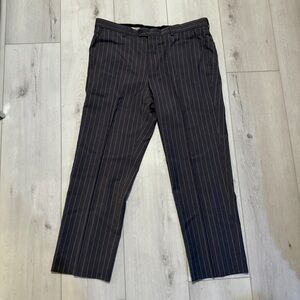 Gianfranco Ferre- Men's Black Pinstripe Pants